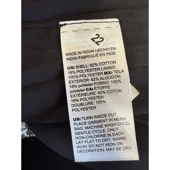 Chicos Beaded Cream & Black Tapestry Jacquard Jacket Blazer Sz 2=US 12 - Picture 8 of 11